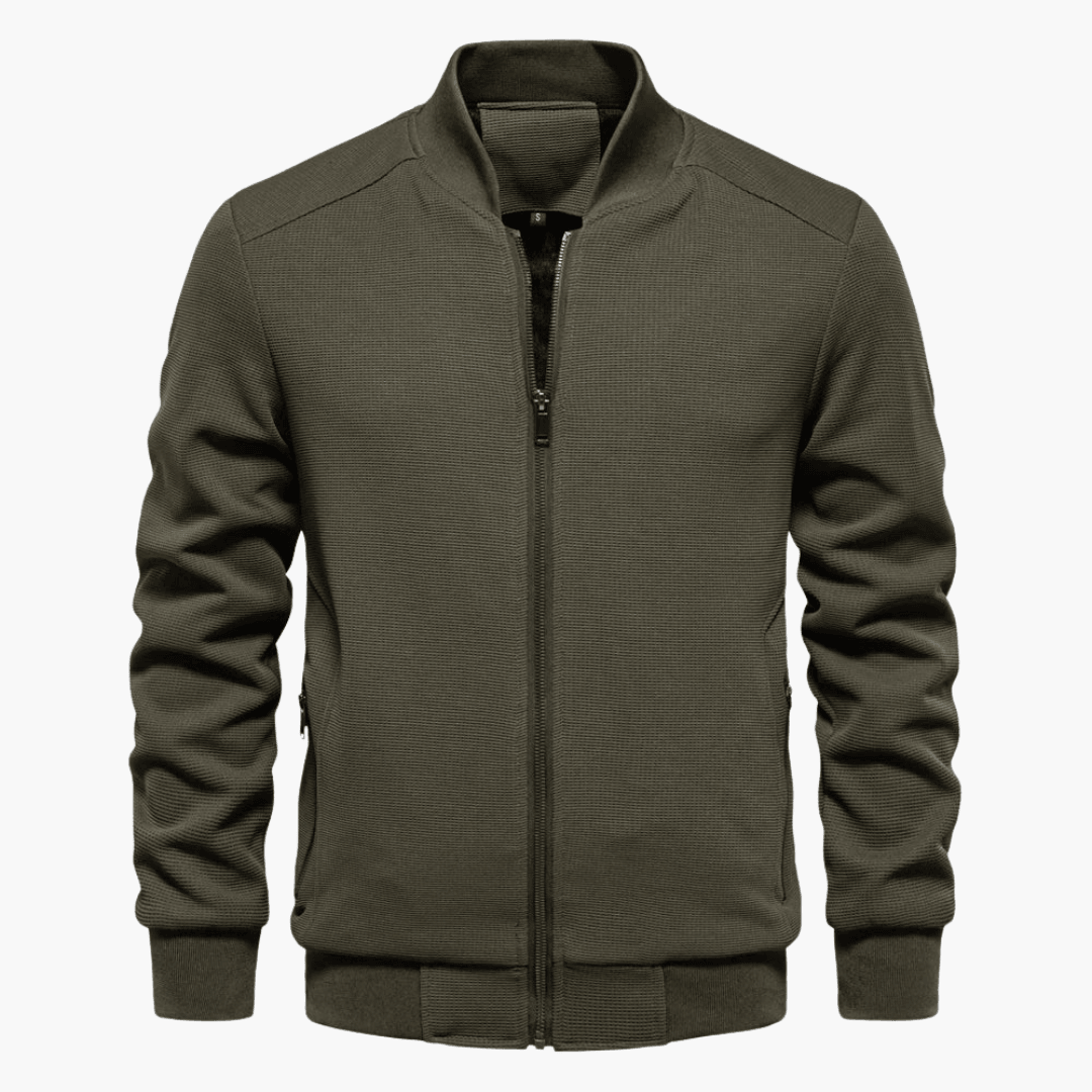 Men's premium tailored jacket in neutral tone, versatile office-to-casual style with modern slim fit