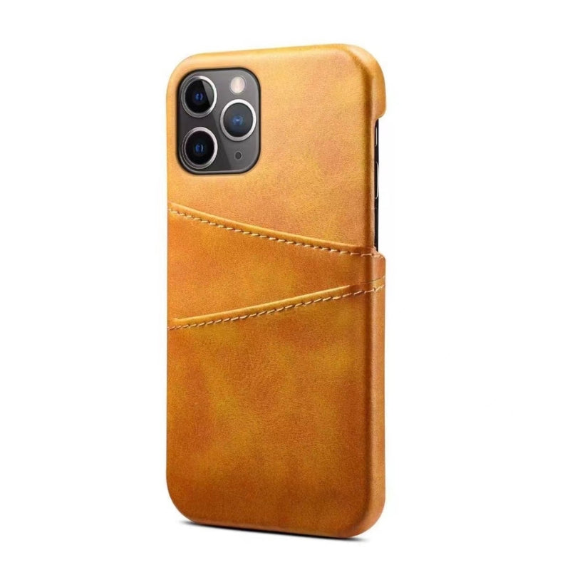 Pellaro matte leather iPhone case ultra-slim card pocket scratch-resistant minimalist design