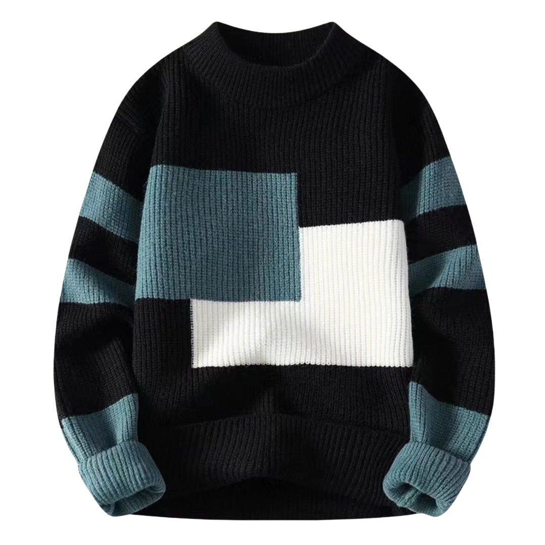 Jimmy men's crew neck sweater cotton blend classic straight fit casual everyday comfort
