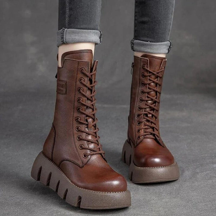 Borijn women's waterproof insulated winter boots, warm durable cold weather footwear with elegant design