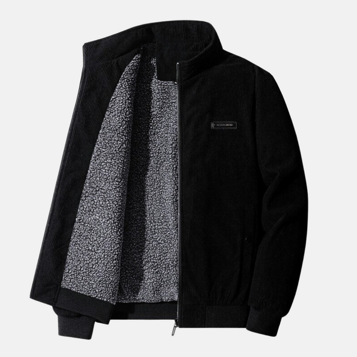 Gerov men's winter zip-up jacket warm long sleeve everyday cold weather essential