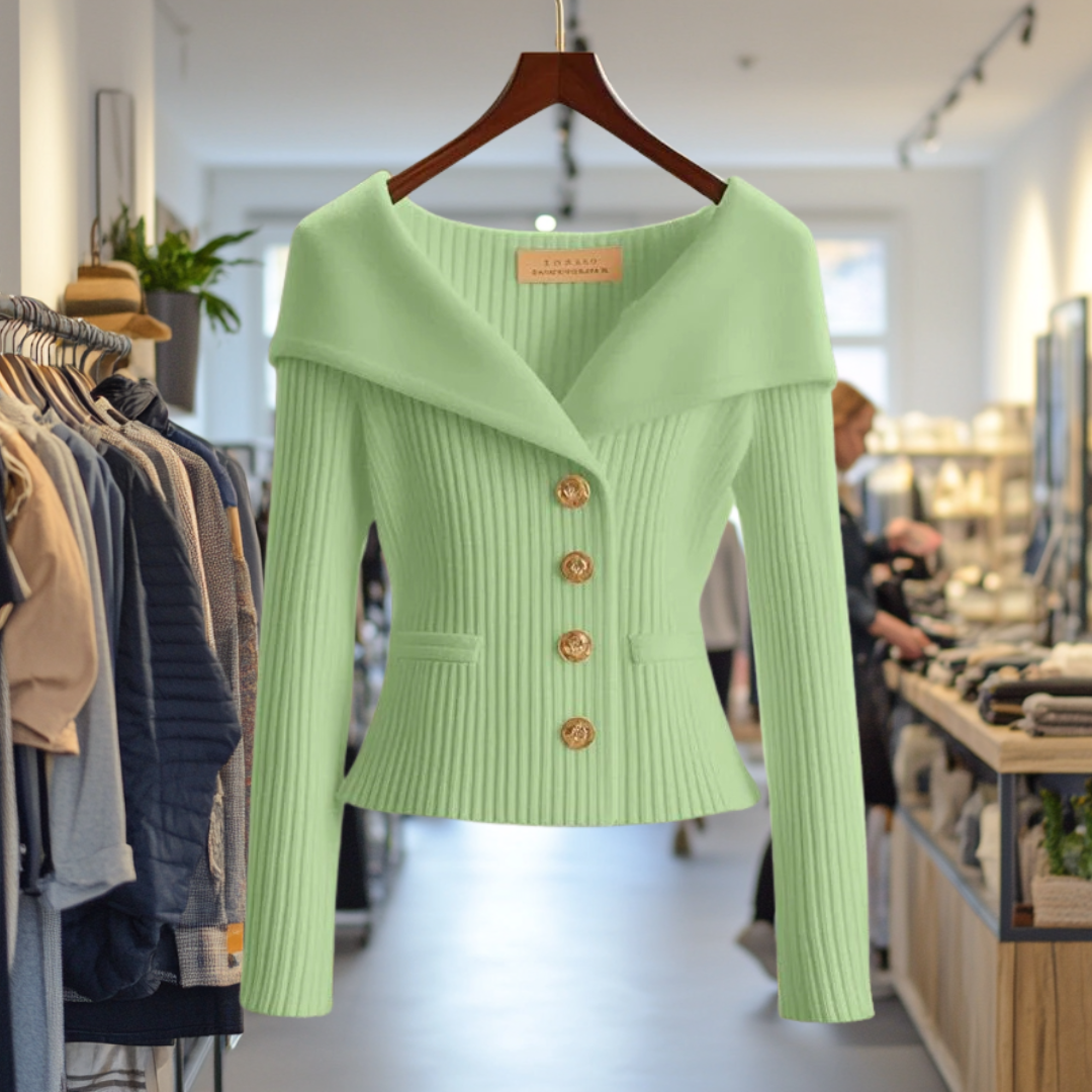 Women's luxury knit vest elegant texture wool-blend soft silhouette timeless refined style