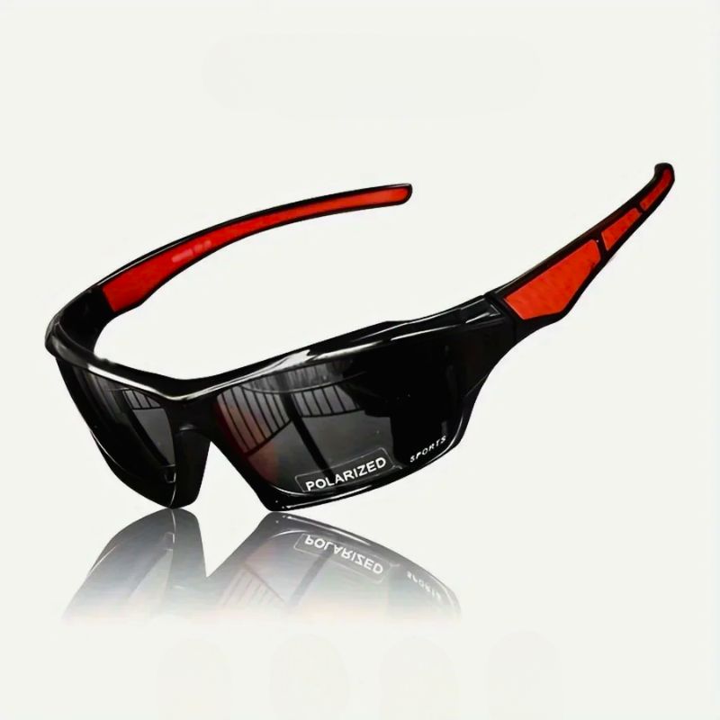 Pulse polarized UV400 sports sunglasses lightweight wraparound frame anti-glare outdoor athletes