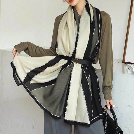 Audrey Geometry Shawl - Waylynn