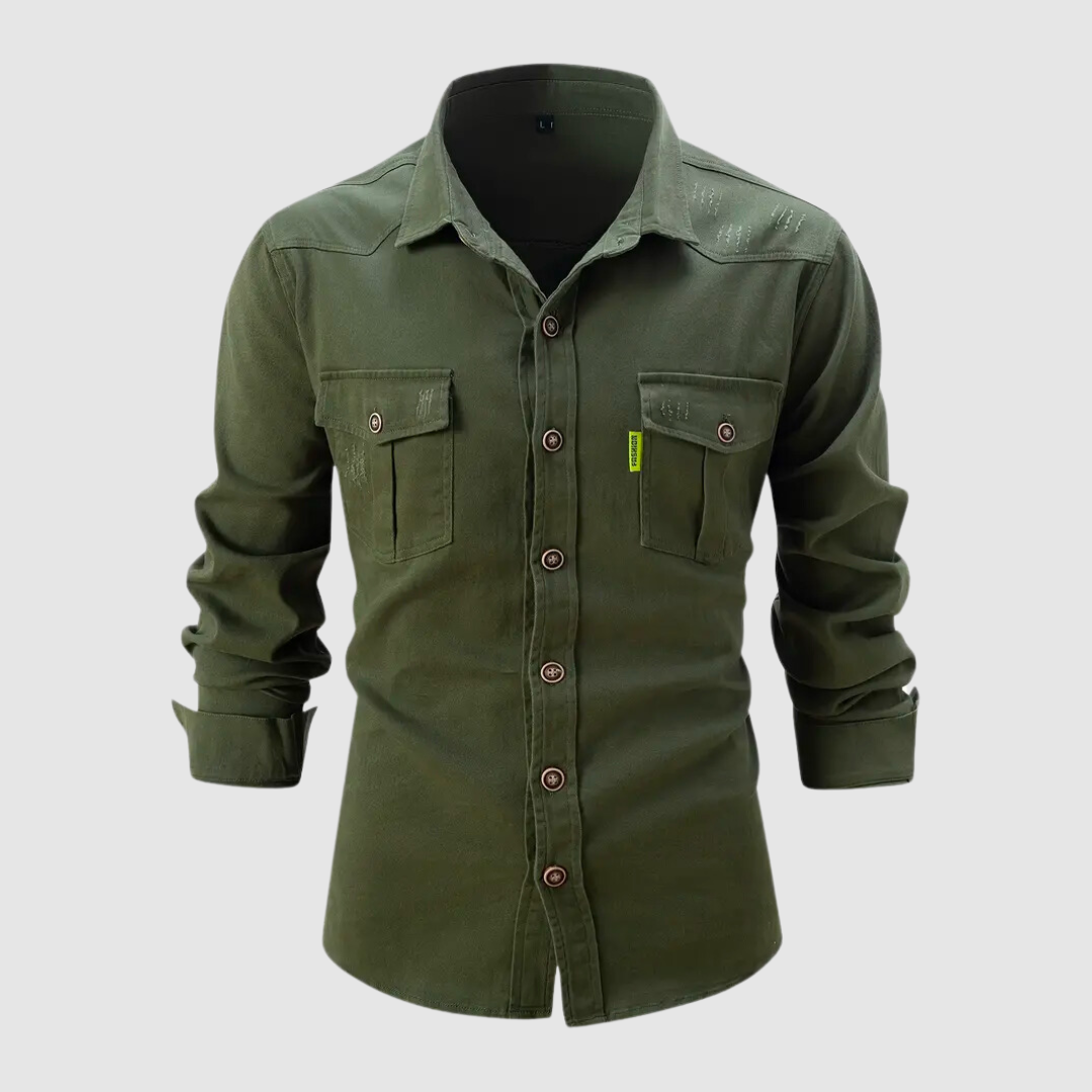 Ryan men's casual cotton shirt modern fit breathable everyday versatility tailored comfort