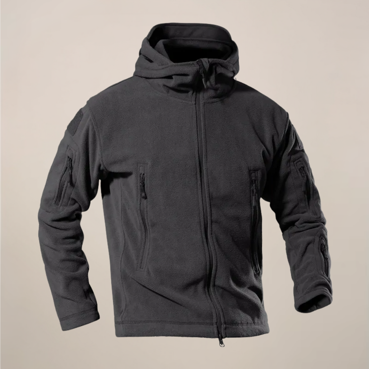 Men's lightweight water-resistant hooded jacket for autumn layering, windproof streamlined silhouette