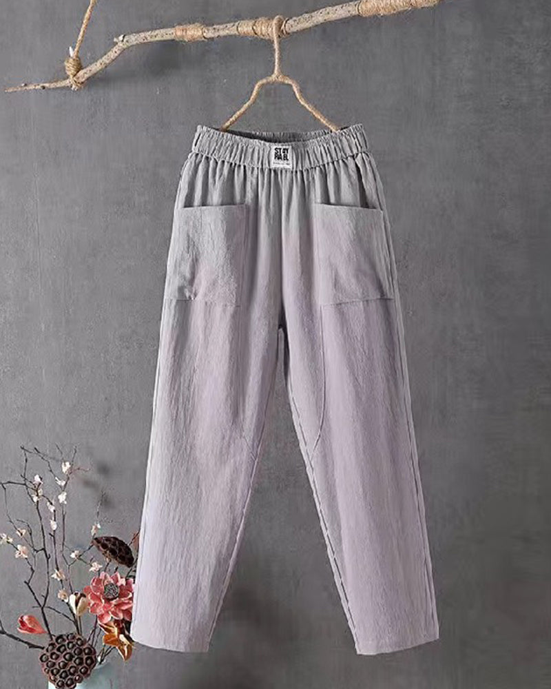Harper relaxed trousers casual loose-fit pants soft breathable fabric everyday comfort wear