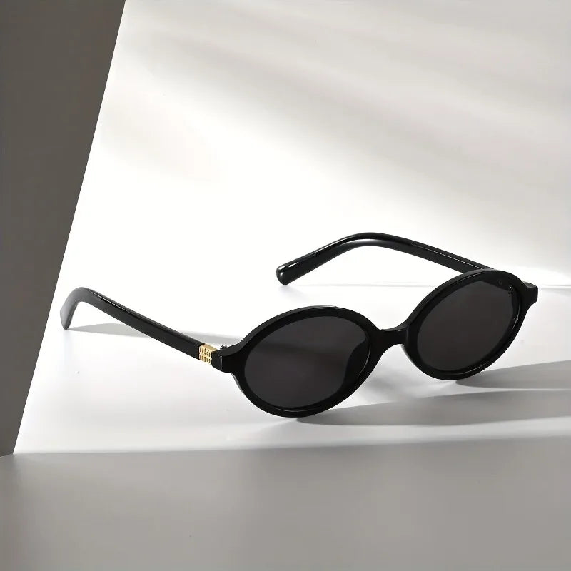 Demi retro oval sunglasses premium acetate UV400 gold hinge minimalist lightweight for women