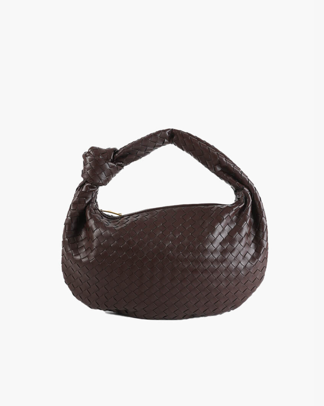 Verona woven knot bag minimalist sculptural texture knotted handle grab-and-go handbag