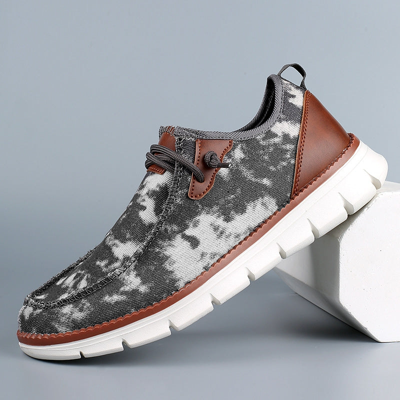 Urbann Vibe Denholm denim-washed urban sneakers breathable cushioned midsole city explorer style