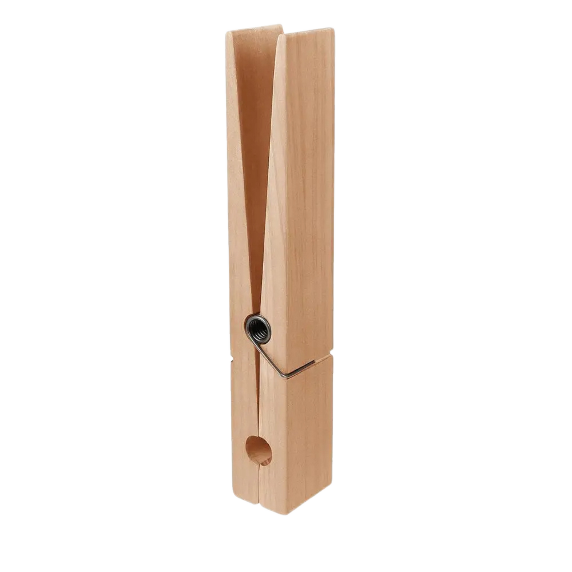 Oversized solid wood towel clamp set wall-mounted natural finish sculptural hook for bathroom decor