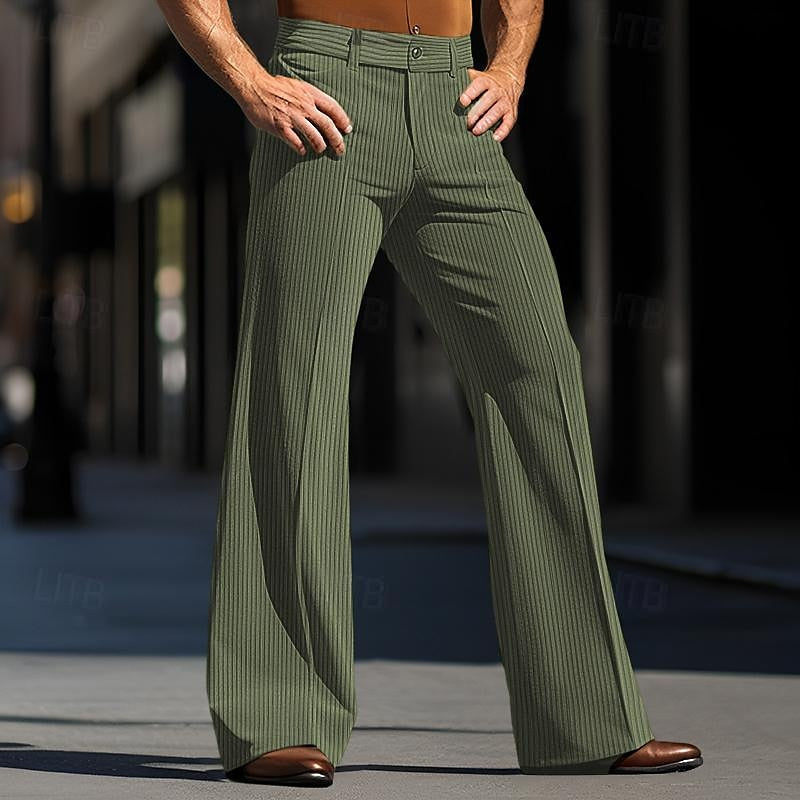 Joseph men's wide-leg corduroy pants retro silhouette structured fit timeless elegance everyday comfort