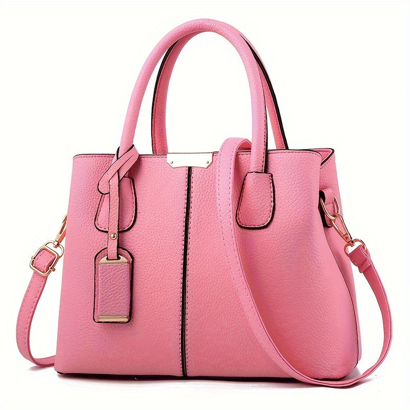 Anna spacious vegan leather women's handbag, high-capacity everyday tote with eco-friendly cruelty-free design