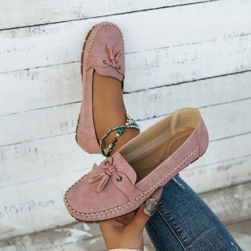 Willow slip-on moccasin loafers breathable soft material ergonomic insole classic casual comfort shoes