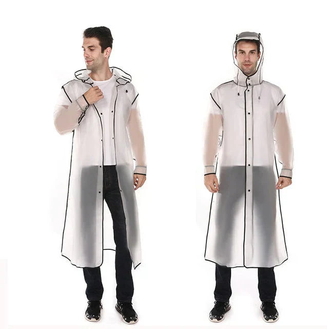 Frits unisex waterproof winter raincoat in neutral tones, stylish slim-fit design for men and women