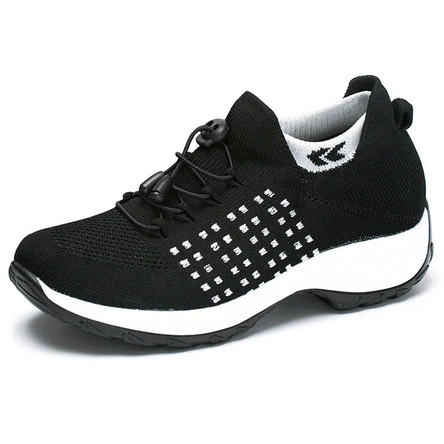 Women's orthopedic slip-on shoes neutral tones cushioned arch support sustainable everyday comfort footwear