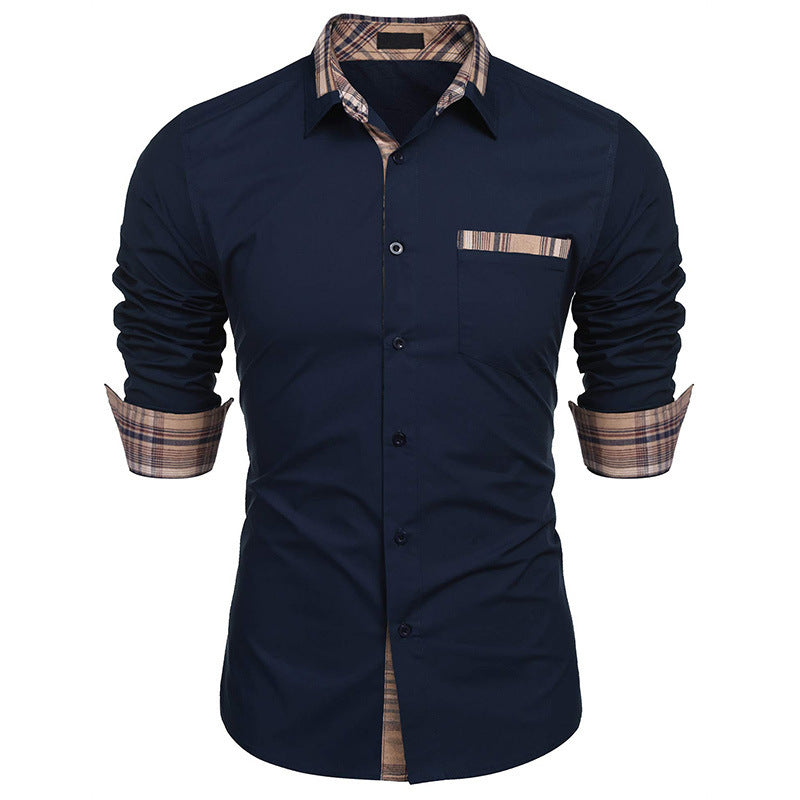 Men's Jeff long sleeve shirt modern fit cozy warmth autumn winter versatile casual style