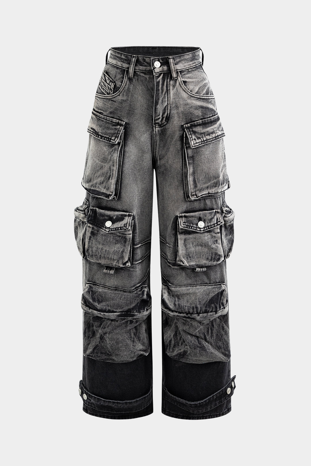 Women's olive cargo pants relaxed urban cut with multiple functional pockets for everyday wear
