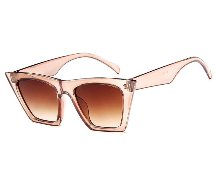 Women's vintage UV400 sunglasses lightweight plastic frame retro luxurious style everyday fashion
