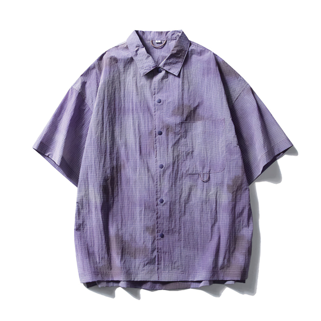 EchoTrek Delta camouflage lightweight nylon shirt water-resistant relaxed fit for city and trail