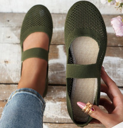 Alison breathable women's woven slip-on shoes lightweight vegan material everyday casual comfort