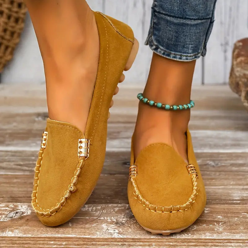 Penny | Women's Suede Slip On Loafers Flat Casual Shoes