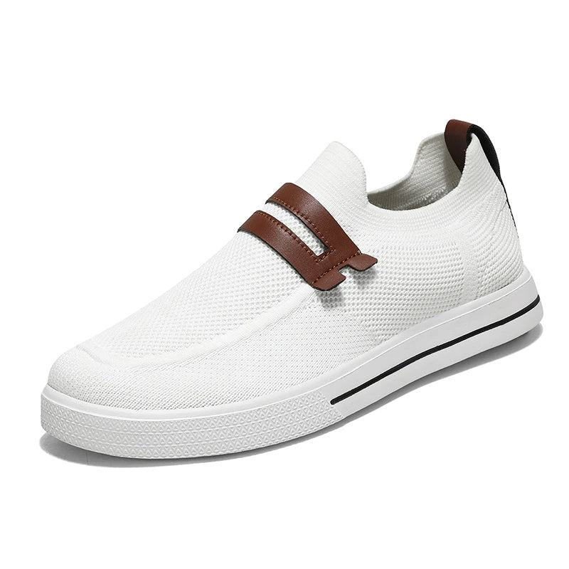 Echelon unisex mesh loafer slip-on shoe with breathable upper and cushioned EVA insole