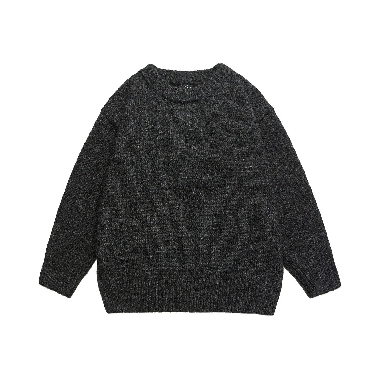 Men's classic straight-fit wool sweater in neutral tones, premium warmth for everyday versatile style