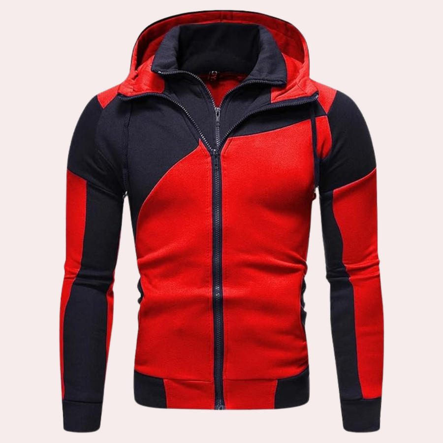 Kaua men's winter coat navy sustainable insulated jacket with modern tailored fit for outdoors