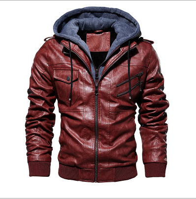 Men's Rafika premium leather jacket modern cut multiple pockets versatile winter style city countryside