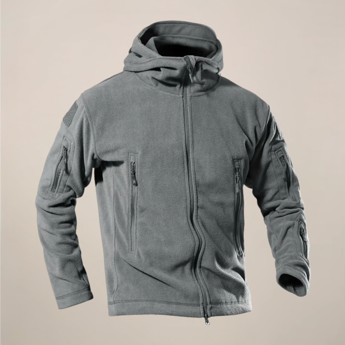 Men's lightweight water-resistant hooded jacket, windproof autumn outerwear with streamlined silhouette
