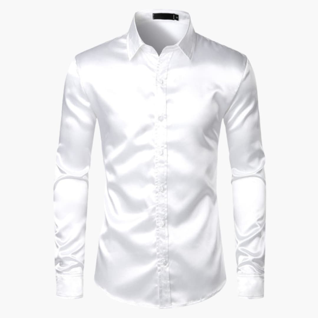 Men's light blue lightweight tailored fit shirt with straight cut, ideal for spring professional wear