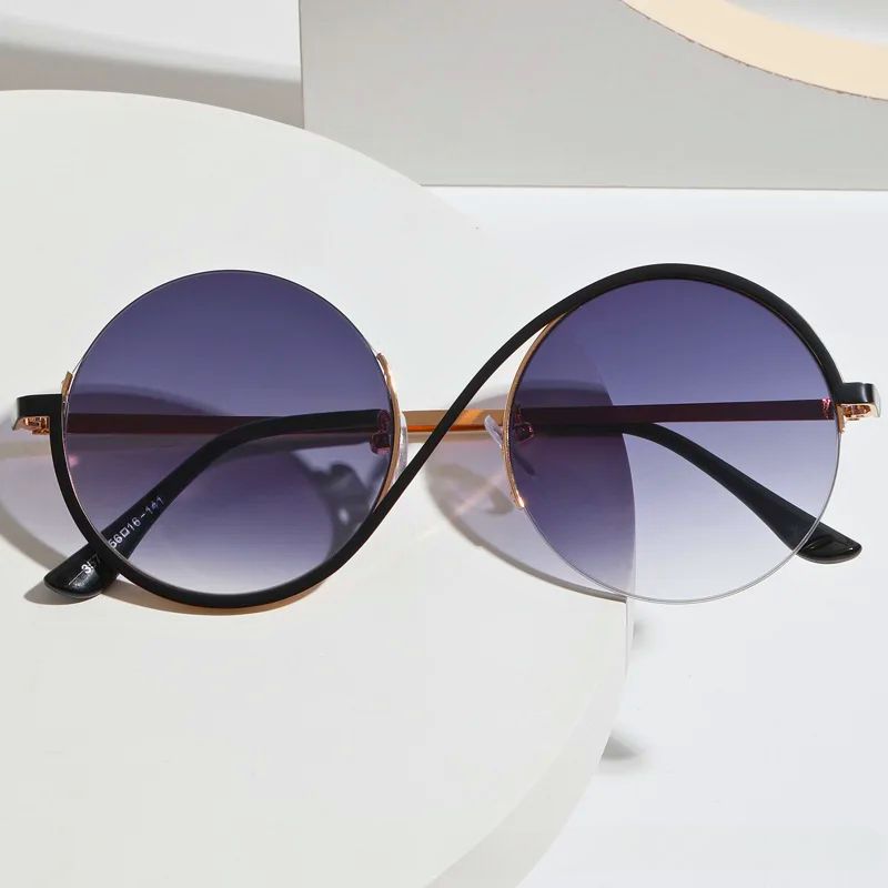 Dario Mare lightweight sunglasses curved frame pressure-free UV protection fashion-forward design