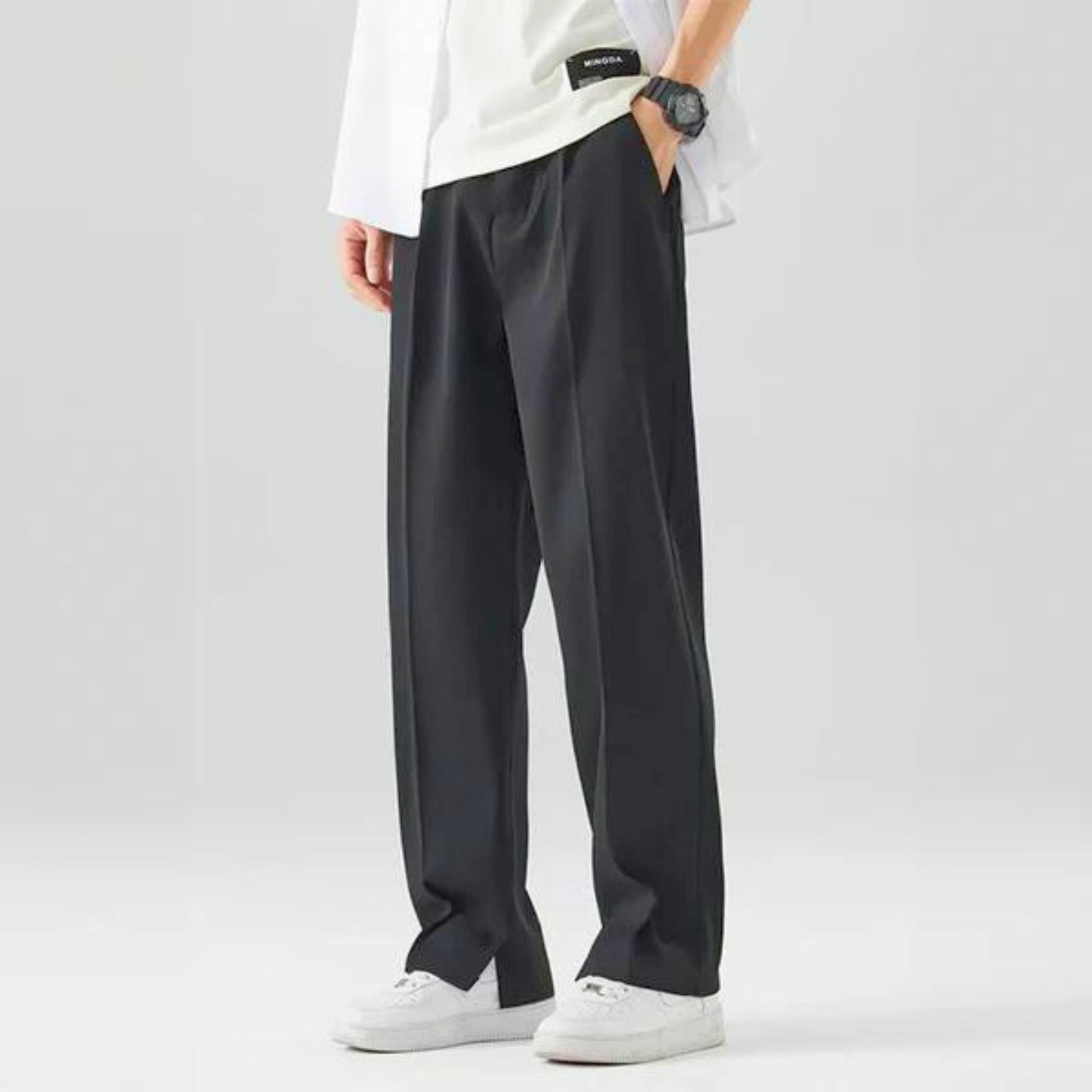 Women's capri trousers relaxed fit elastic waist stretch fabric everyday comfort casual style
