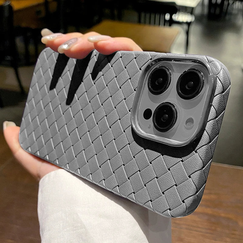 VeraGuard Woven Series iPhone case slim TPU silicone premium textured weave non-slip grip
