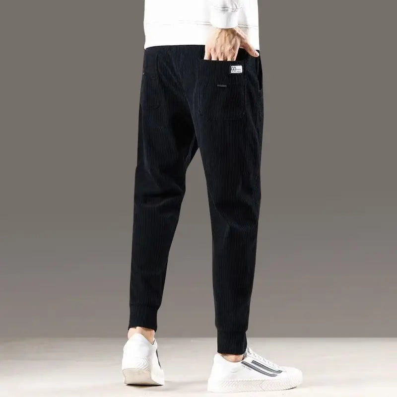 Kaizen unisex corduroy jogger relaxed tapered fit ribbed texture ultra-soft breathable everyday pant