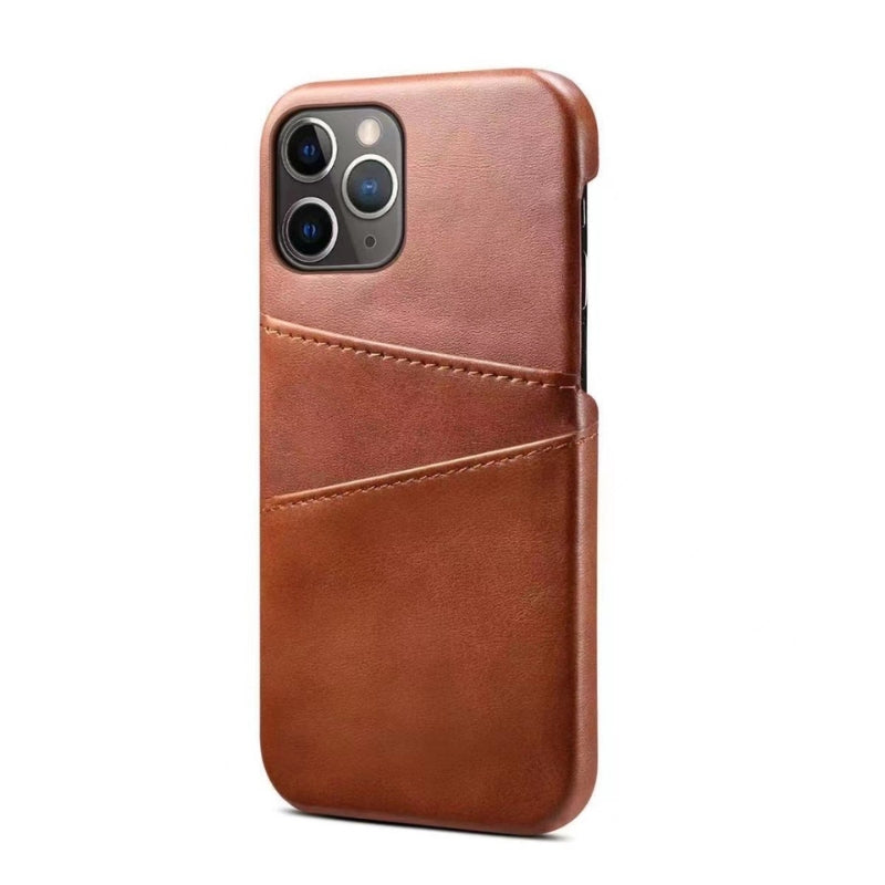 Pellaro matte leather iPhone case ultra-slim card pocket scratch-resistant minimalist design