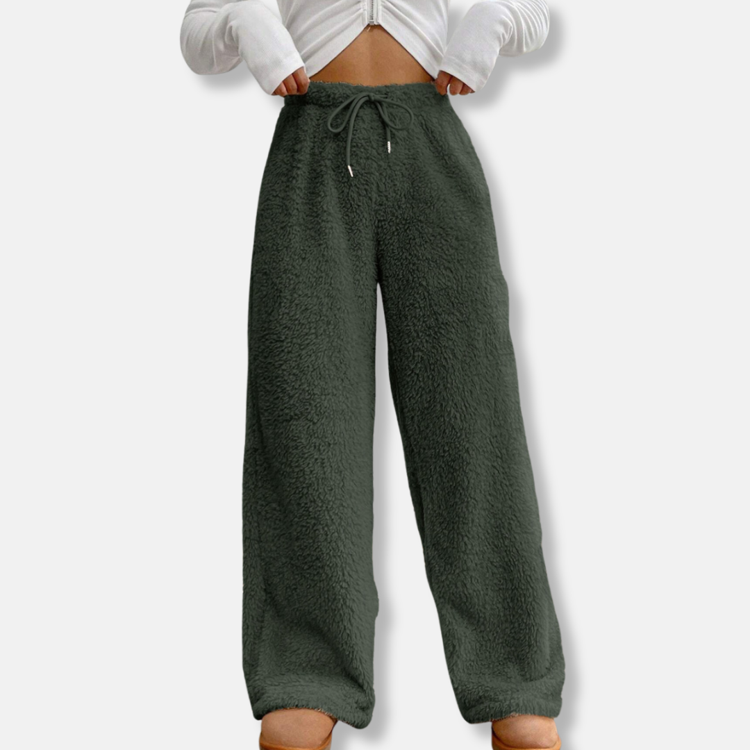 Women's sienna cotton-blend lounge pants loose fit full-length soft breathable everyday comfort