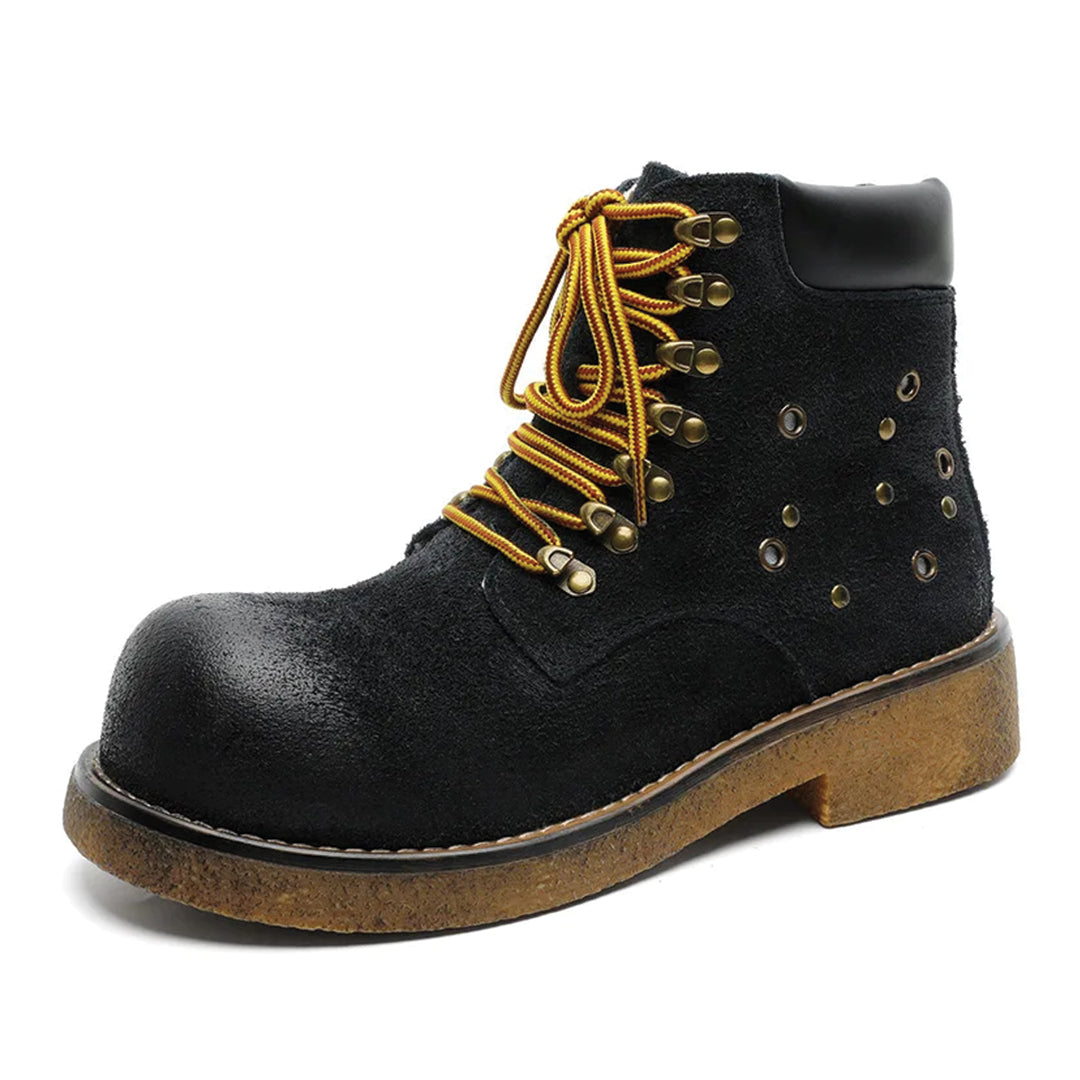 Urbann-Vibe Havoc burnished suede ankle boot in earthy tone with sleek city-ready silhouette