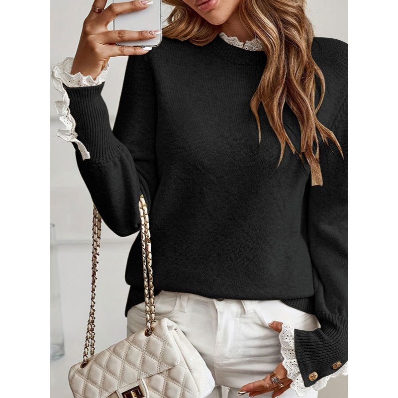 Blair knitted sweater in anti-pill high-twist yarn, slim everyday fit for durable professional layering