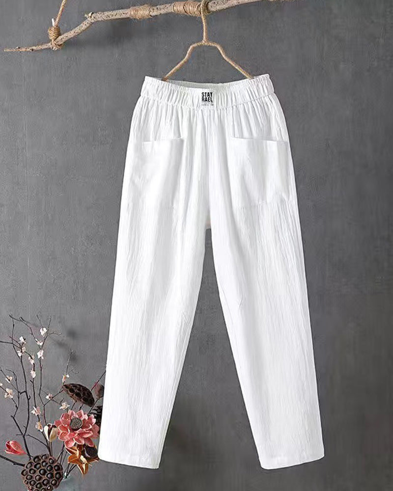 Harper relaxed trousers casual everyday wear loose silhouette soft breathable fabric all-day comfort
