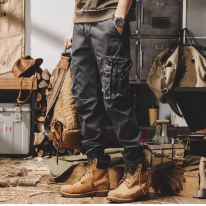 Men's ghost cargo pants multi-pocket durable outdoor trousers everyday adventure style