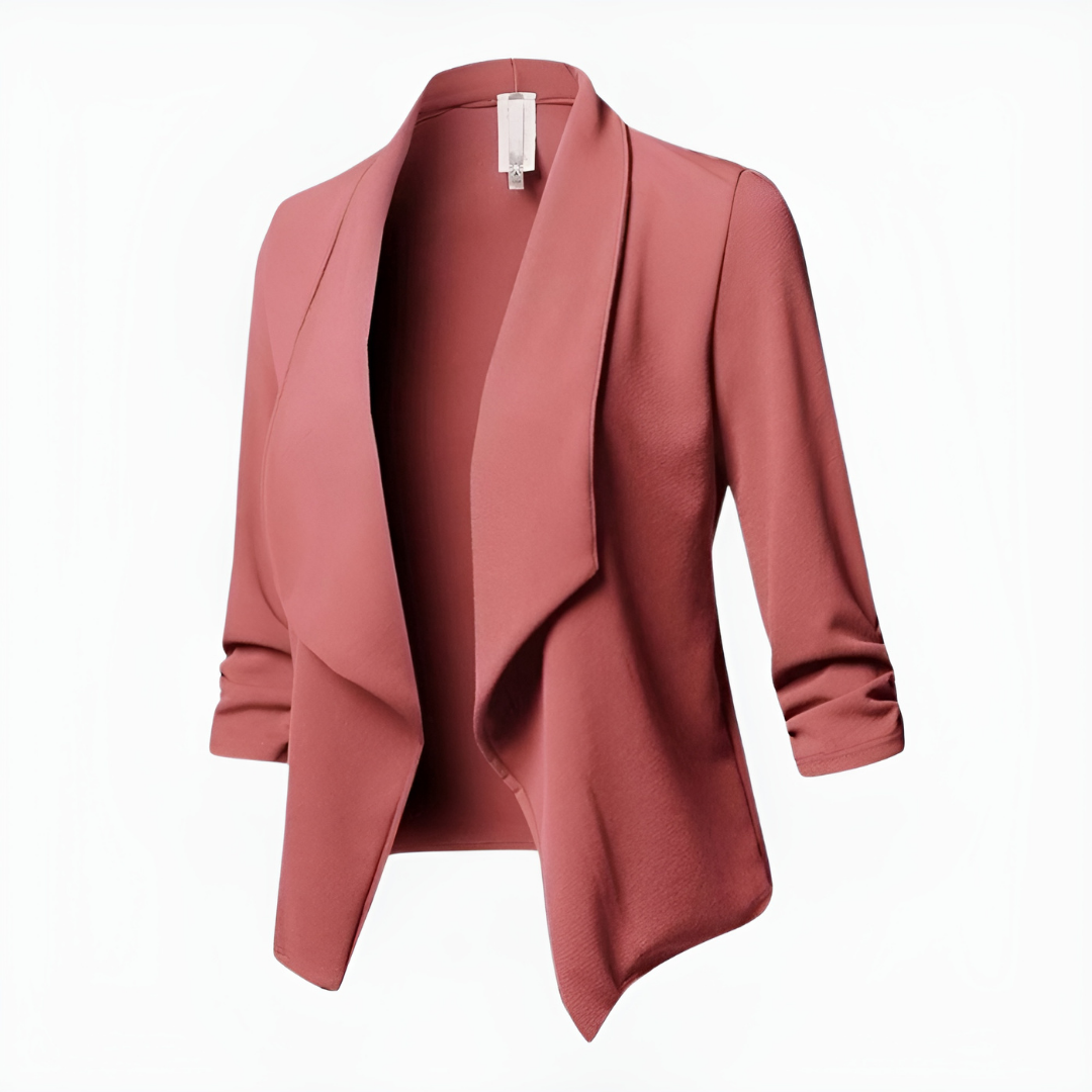 Women's open-front office blazer casual relaxed fit professional style all-day comfort versatile workwear