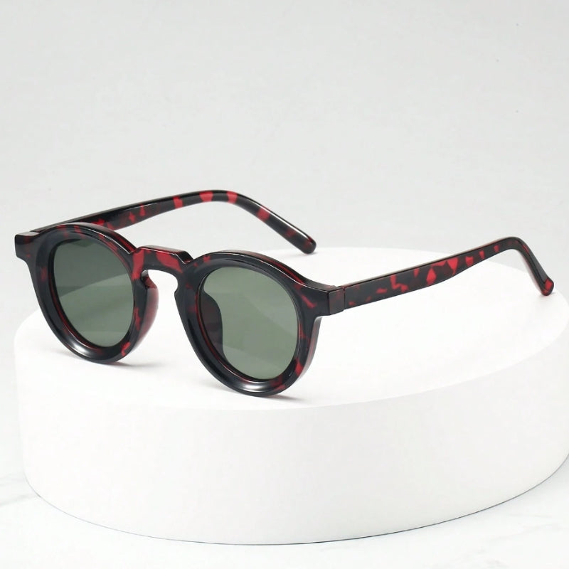 Retro round acetate sunglasses UV400 protection vintage-inspired frame durable premium eyewear
