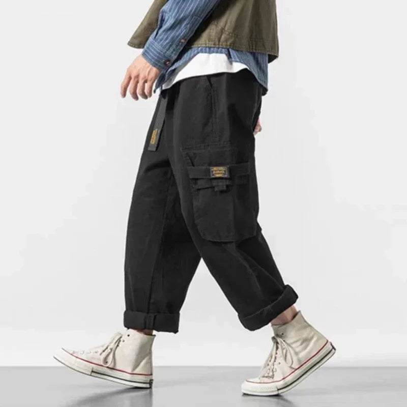 Calder baggy tapered cargo pants heavyweight cotton streetwear oversized utility pockets rugged fit