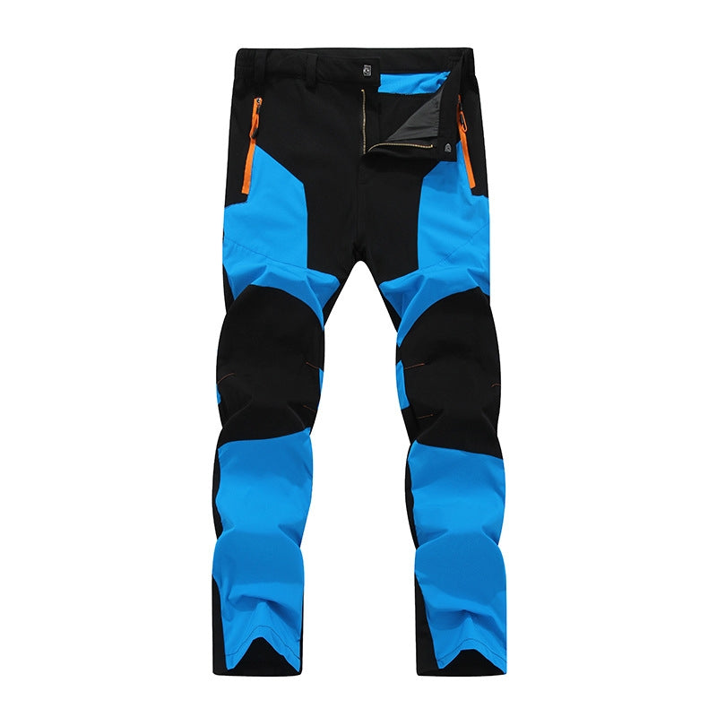 Dark work pants waterproof fleece-lined with reinforced friction zones for cold weather labor