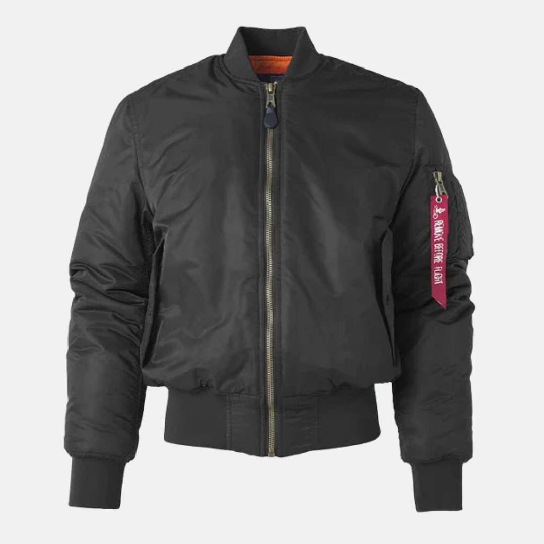 Men's relaxed fit bomber jacket wind-resistant ribbed cuffs Nordisk urban outdoor style