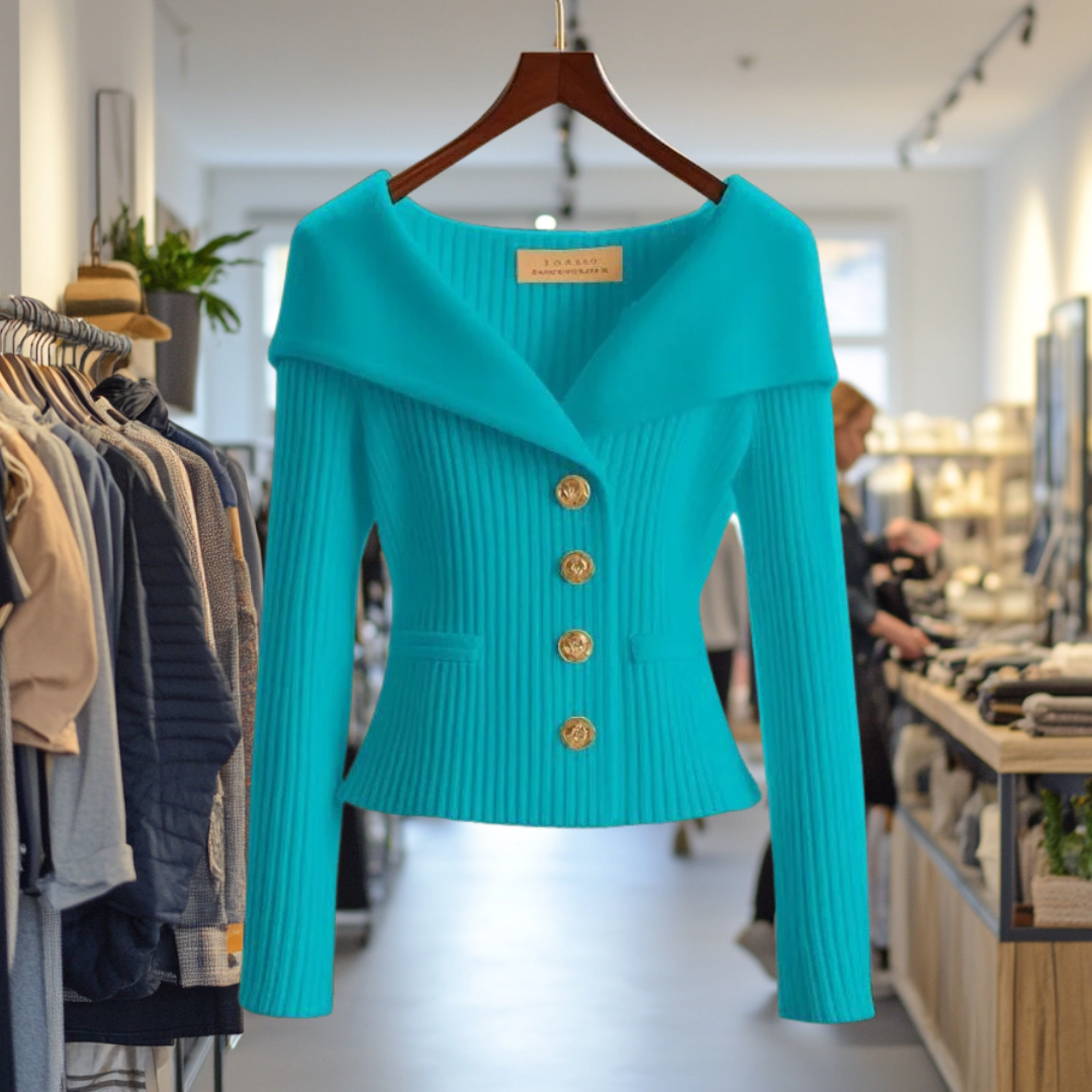 Women's luxury knit vest elegant pattern soft wool-blend timeless refined silhouette