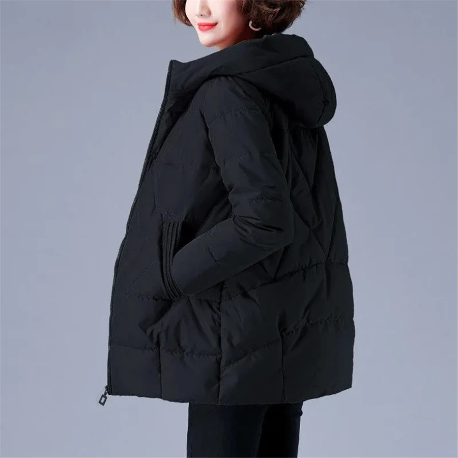 Women's Chloe insulated hooded winter jacket sleek silhouette padded lining everyday cold weather wear