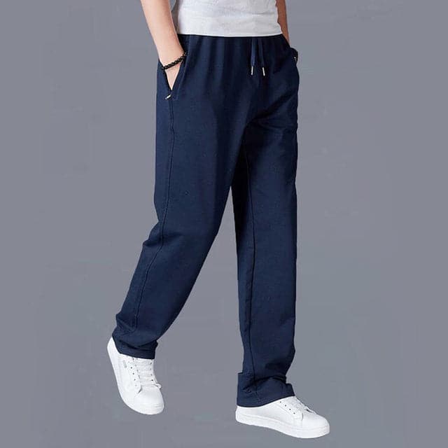 Men's light casual relaxed fit spring pants with loose silhouette for effortless everyday comfort